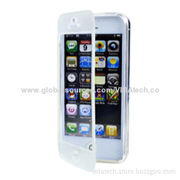 Ultra-clear wallet flip TPU silicone gel case cover for iPhone 5/5s, manufacturer